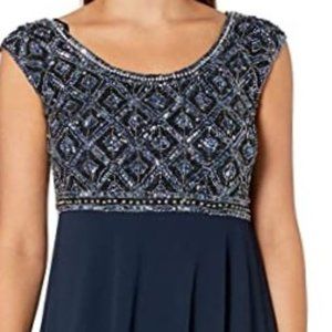 Ankle length evening gown by J Kara